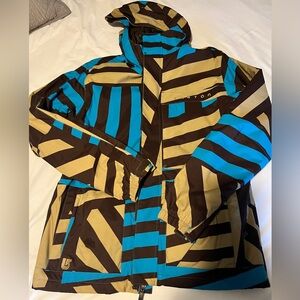 Burton Snowboard Jacket w/ Hood. Excellent condition, maybe worn 3x.